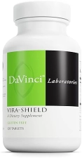 DaVinci Labs Vira-Shield Dietary Supplement for Immune Support - Detox & GI Health - 120 Gluten-Free Tablets