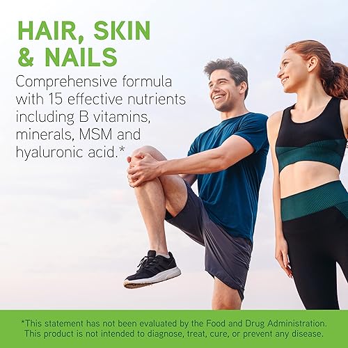 DaVinci Labs Hair, Skin & Nails Supplement - Promotes Shiny Hair, Strong Nails & Healthy Skin - 60 Capsules