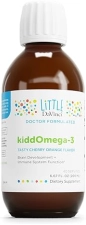 DaVinci Labs Kid-Friendly Liquid Omega-3 Supplement for Immune System & Brain Support - Cherry Orange Flavor - 200mL