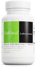 DaVinci Labs Mega Probiotic ND 50 - Non-Dairy Supplement - Digestive & Immune Health - 60 Capsules