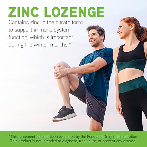 DaVinci Labs Zinc Lozenges for Fertility, Immunity, Joint Health & Skin Support - 23mg Zinc - Gluten-Free - Lemon Flavor - 60ct