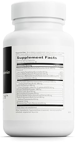 DaVinci Labs Prostate Health Support Capsules with Saw Palmetto & Zinc - 60 Vegetarian Capsules