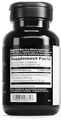 DaVinci Labs Telomere Benefits Dietary Supplement - Supports Healthy Aging, Memory & Antioxidant Levels - Astragalus Root Extract - Gluten-Free - 60 Caps