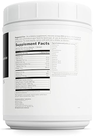 DaVinci Labs Vegan Protein Powder for Muscle Repair - Pea Protein & Flax Seed Blend - Creamy Chocolate Flavor, 15 Servings (477 g)