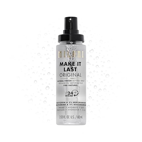 Milani 3-in-1 Setting Spray + Primer with Niacinamide for Makeup Setting, Hydration, and Natural Finish - 2.03 Fl. Oz