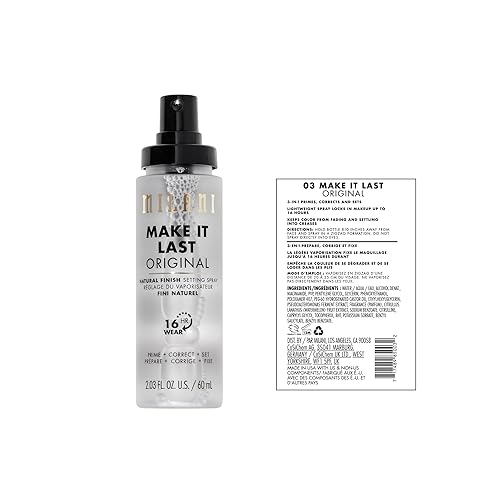 Milani 3-in-1 Setting Spray + Primer with Niacinamide for Makeup Setting, Hydration, and Natural Finish - 2.03 Fl. Oz