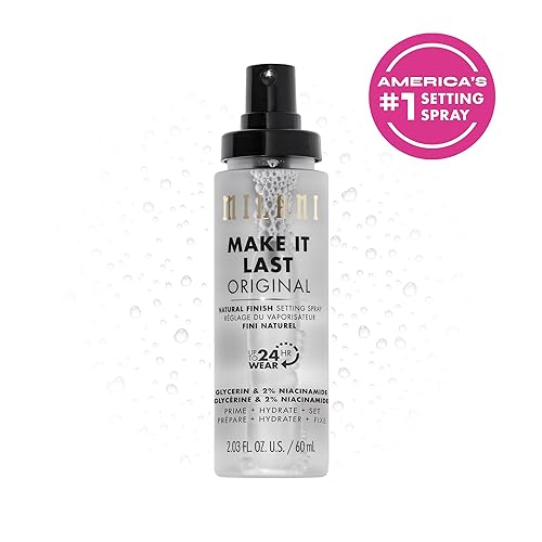 Milani 3-in-1 Setting Spray + Primer with Niacinamide for Makeup Setting, Hydration, and Natural Finish - 2.03 Fl. Oz