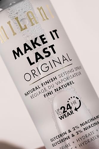 Milani 3-in-1 Setting Spray + Primer with Niacinamide for Makeup Setting, Hydration, and Natural Finish - 2.03 Fl. Oz