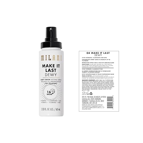 Milani Make It Dewy Setting Spray 3-in-1 Makeup Finishing Spray - Primer & Hydrating Setting Spray - 2.03 fl. oz.