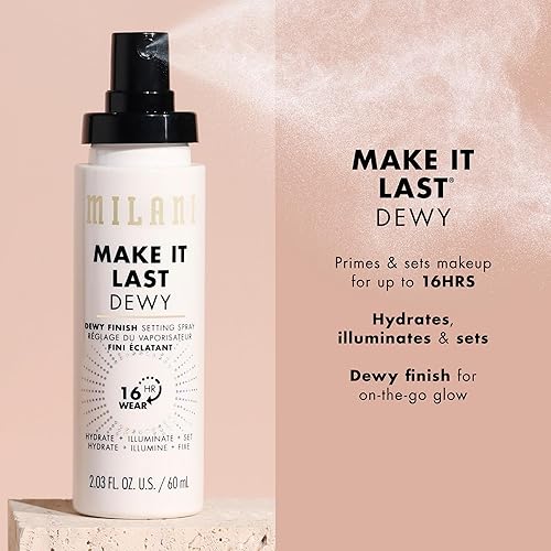 Milani Make It Dewy Setting Spray 3-in-1 Makeup Finishing Spray - Primer & Hydrating Setting Spray - 2.03 fl. oz.