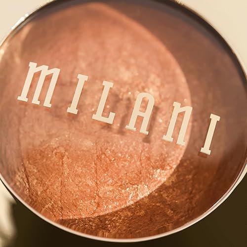 Milani Dolce Baked Bronzer - Cruelty-Free Shimmer Bronzing Powder for Contour & Highlighting, 0.25 oz