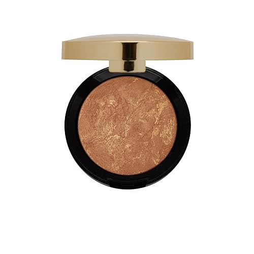 Milani Dolce Baked Bronzer - Cruelty-Free Shimmer Bronzing Powder for Contour & Highlighting, 0.25 oz