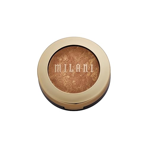Milani Dolce Baked Bronzer - Cruelty-Free Shimmer Bronzing Powder for Contour & Highlighting, 0.25 oz