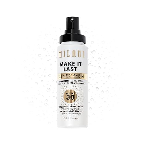 Milani Sunscreen Setting Spray + Primer, SPF 30 UVA & UVB Protection, 2.02 Fl. Oz