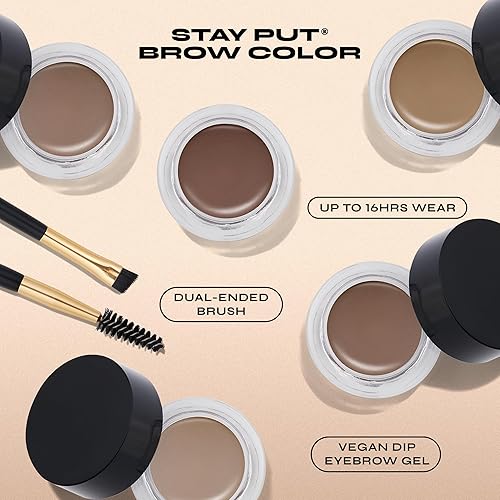 Milani Stay Put Brow Color - Dark Brown (0.09 oz) Vegan & Cruelty-Free Eyebrow Filler