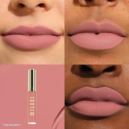 Milani Petal Primavera Baked Blush + Stay Put Longwear Liquid Lipstick Bundle - Smudge-Proof and Fade-Resistant Formula for All-Day Wear