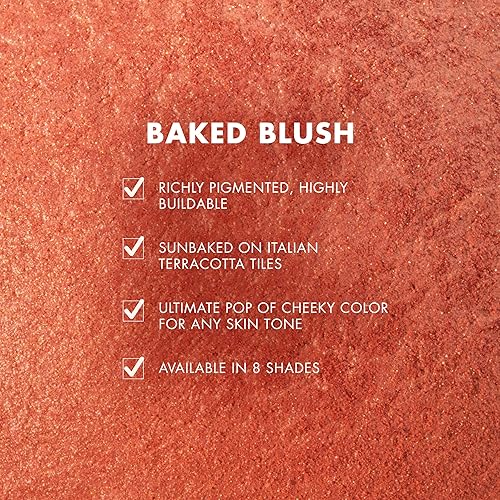 Milani Petal Primavera Baked Blush + Stay Put Longwear Liquid Lipstick Bundle - Smudge-Proof and Fade-Resistant Formula for All-Day Wear
