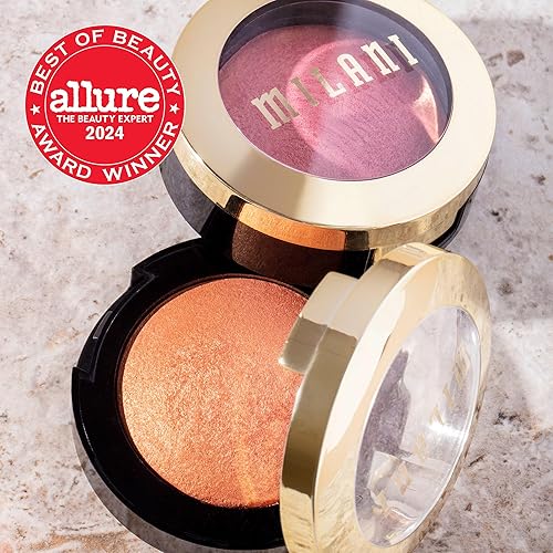Milani Baked Blush - Cruelty-Free Cheek Powder for Shimmery or Matte Finish - Tea Rose