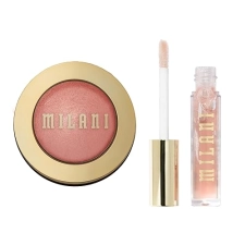Milani Baked Blush Petal Primavera + Keep It Full Maxxx Balmshell Lip Plumping Balm