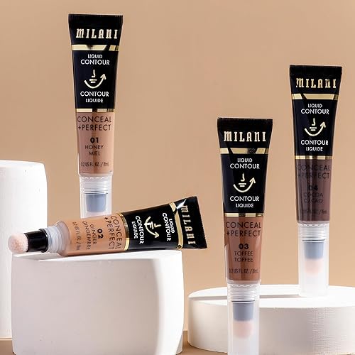 Milani Conceal + Perfect Facelift Kit: Toffee Contour, Molten Highlighter, Pumpkin Undereye Brightener