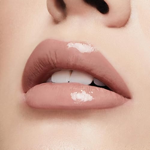 Milani Lip Gloss, Nourishing Lip Plumper with Hyaluronic Acid & Peptides, Soft Rose Shade