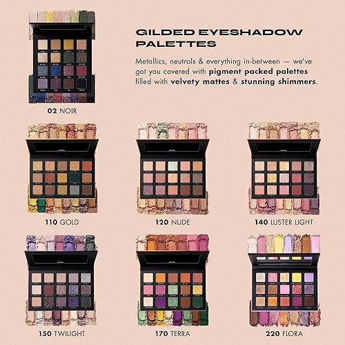 Milani Gilded Nude 15-Color Eyeshadow Palette for Everyday Natural Makeup Look