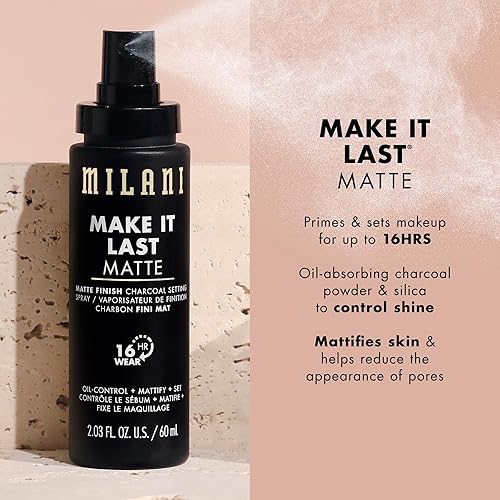 Milani Matte Finish Setting Spray + Primer for Oily Skin, 2.03 Fl. Oz