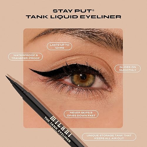 Milani The Tank Liquid Eyeliner - Waterproof No-Skip Pen in White