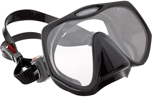 Atomic Aquatics Black and Purple Frameless Mask - Medium Fit