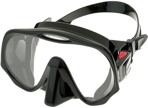 Atomic Aquatics Black and Purple Frameless Mask - Medium Fit
