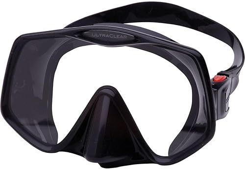 Atomic Aquatics Black and Purple Frameless Mask - Medium Fit