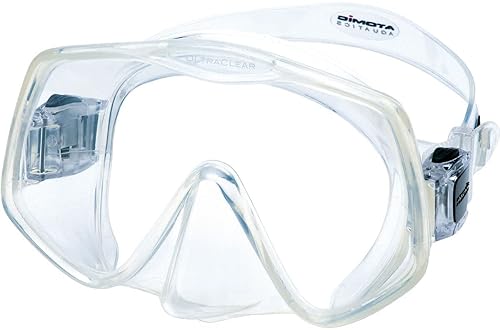 Atomic Aquatics Frameless 2 Scuba Diving Snorkeling Mask | Wide View | Soft Seal | Travel Case | Large Fit