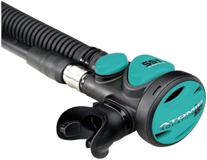 Atomic Aquatics SS1 Inflator Regulator | Reliable Integrated Design | Fits Most BCDs | Superior Performance | Easy Operation | Aqua Stainless Steel