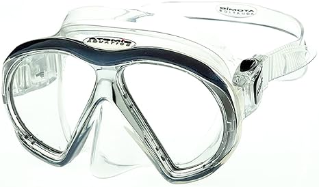 Atomic Aquatics Clear w/Black Subframe Mask for Enhanced Protection