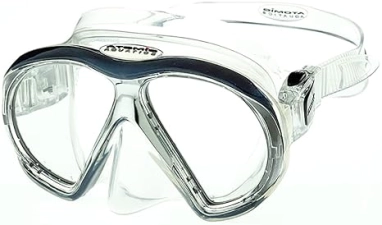 Atomic Aquatics Clear w/Black Subframe Mask for Enhanced Protection