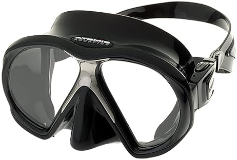 Atomic Aquatics Black Subframe Mask - Medium Fit, Black Color