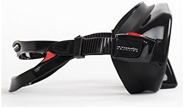 Atomic Aquatics Black and Pink Frameless Mask - Medium Fit