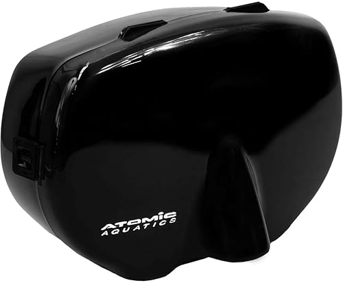 Atomic Aquatics Black and Pink Frameless Mask - Medium Fit