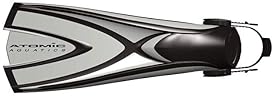 Atomic Aquatics X1 Bladefin for Powerful Scuba Diving & Snorkeling | Firm Short Blades | Easy Fit | Silver L