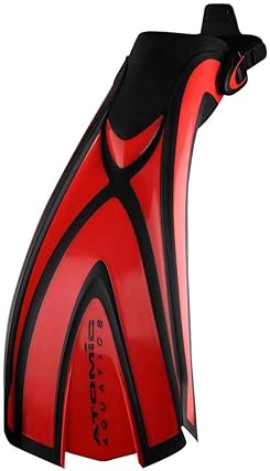 Atomic Aquatics X1 Bladefin for Powerful Scuba Diving & Snorkeling | Firm Short Blades | Easy Fit | Silver L