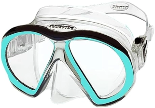 Atomic Aquatics Clear Aqua Subframe Mask - Stylish Eye Protection