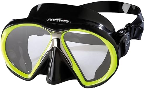 Atomic Aquatics Sub Frame Mask - Clear/Yellow, Standard Fit'