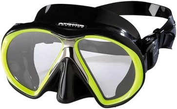 Atomic Aquatics Sub Frame Mask - Clear/Yellow, Standard Fit'