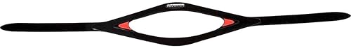 Atomic Aquatics Black/Red Mask Strap - Durable and Stylish