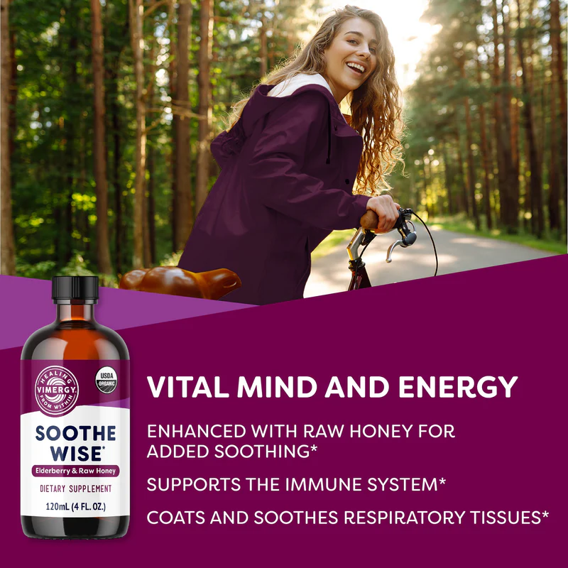 Vimergy Soothe Wise* Elderberry & Raw Honey Syrup