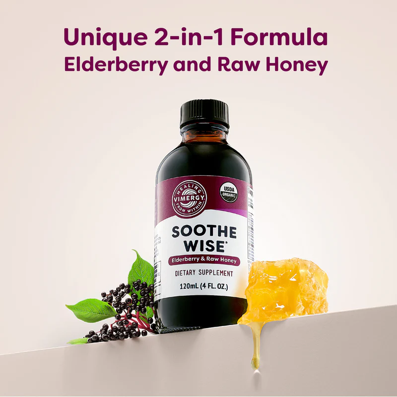 Vimergy Soothe Wise* Elderberry & Raw Honey Syrup