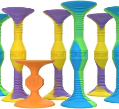 Popdarts PRO Pack: Indoor/Outdoor Suction Cup Throwing Game with Wigglenobber Target Marker - Competitive POP Action
