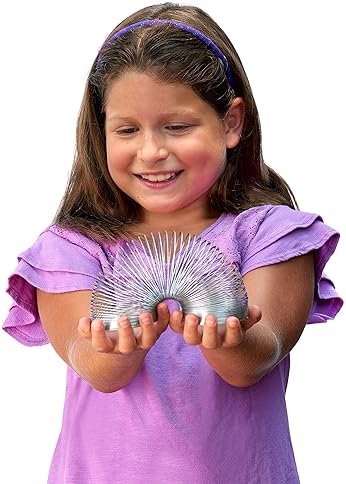 Just Play Classic 2.75-inch Metal Slinky Walking Spring Toy for Fidgeting
