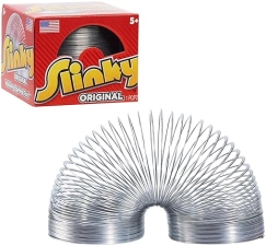Just Play Classic 2.75-inch Metal Slinky Walking Spring Toy for Fidgeting