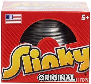 Just Play Classic 2.75-inch Metal Slinky Walking Spring Toy for Fidgeting